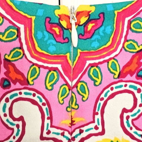 Maggy London Abstract Geometric Sheath Dress 10 Colorful Womens Party Wedding‎ - Picture 6 of 8